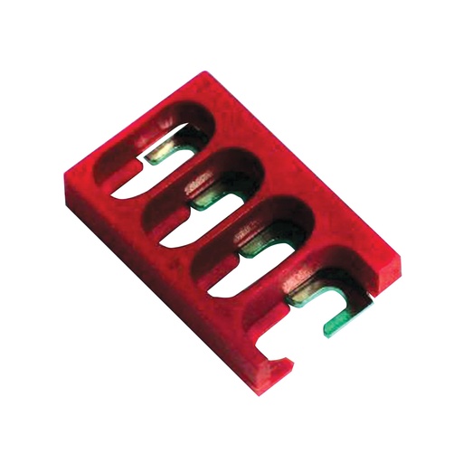 [SB304] Short Circuit Jumper, 3-position for SCB.4 Terminal Blocks, Red