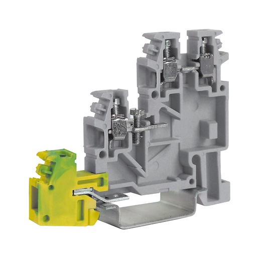 [TL400GR] 3 Level Actuator Terminal Block, DIN Rail Mount, Ground, Power