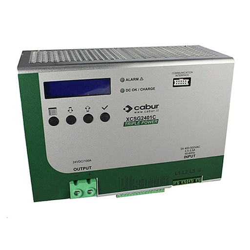 [XCSG2401R] 170V DC DIN Rail Power Supply, 14A Output, 3-Phase 340-550V AC Input, 