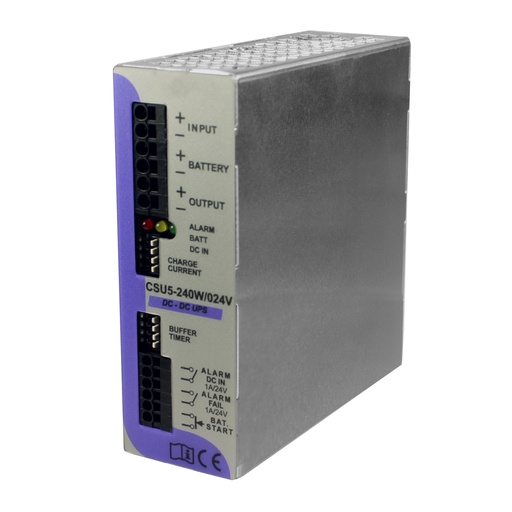 [XCSU5240W024VAA] DIN Rail DC UPS, Programmable 12Vdc, 20A &amp; 24Vdc, 10A, 