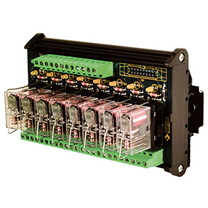 [XR081E24] 8 Channel 24Vdc Relay Module, DIN Rail Mount, 24Vdc Input, 250Vac Output, 16A, 