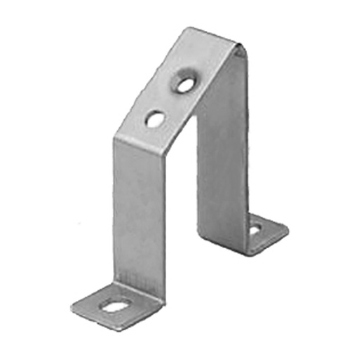 [Z121410] Angled DIN Rail Mounting Bracket, 98mm High, M6 Threaded Hole