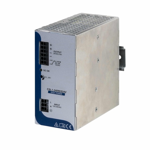 [XCSL1240W024VAA] 24V DIN Rail Mounted Power Supply, Single Phase, 240W