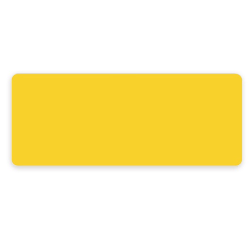 [990710] Rectangle label, PVC Film, Self-Adhesive Vinyl, 52x105mm, yellow.