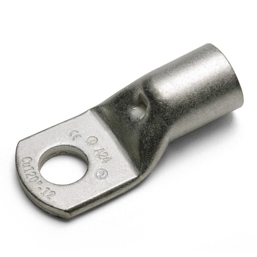 [2180270] Non-insulated Ring Terminals, Compression Lug, Copper, 6 AWG, 3/8 inch Stud