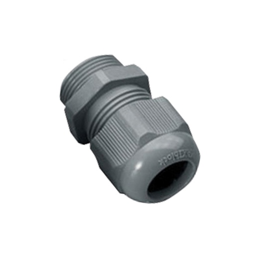 [3001662] M20 Extended Thread Nylon Cable Glands, 7-13mm Clamping Range, Dark Gray, M20x1.5 Threads