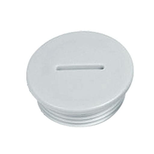 [3005958] Polyamide PA6 Entry Plugs, Light Gray, M12x1.5 Thread, Mounting hole: 15mm