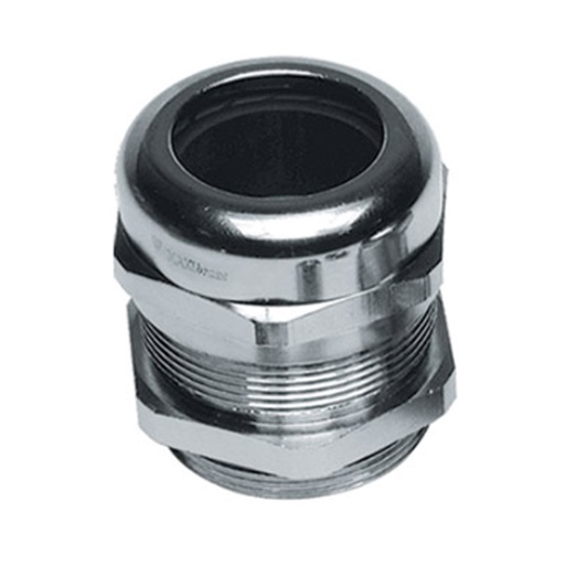 [3012614] PG42 Threaded Nickel-Plated Brass Cable Glands, Extended Threads, PG42 Threads,  28-38mm Clamping Range