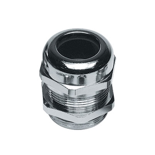 [3012724] M63 Threaded Nickel-Plated Brass Cable Glands, Reduced Cable Entry,  Extended Thread,  M63x1.5 Threads, 27-39mm Clamping Range