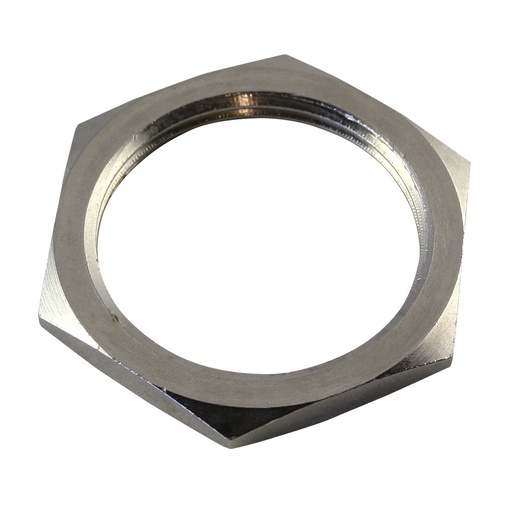 [3015776] M40x1.5 Locknut nickel-plated brass