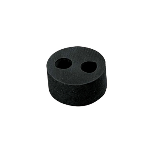 [3016944] Entry Seal For Cable Glands, 2 Holes With 8 mm Diameter, M32, Black
