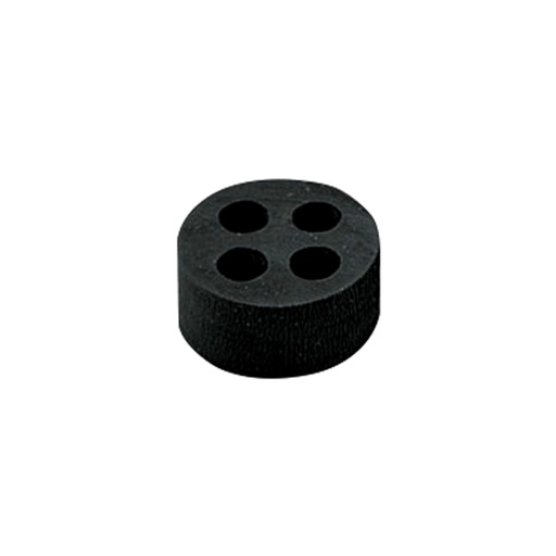 [3016945] Entry Seal For Cable Glands, 4 Holes With 6.5 mm Diameter, M32, Black