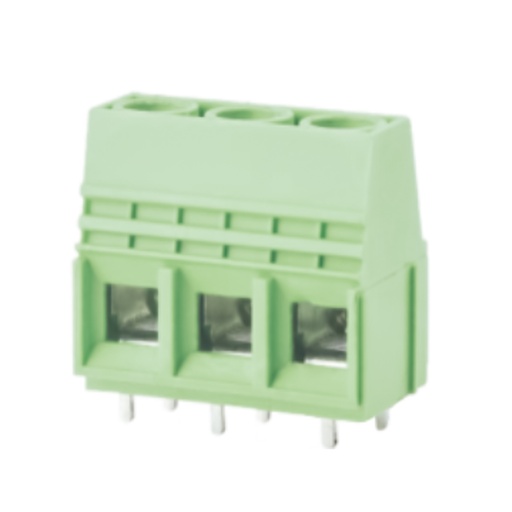 [ASIWJ116VW-10.16-2P] 2 Position 65A Printed Circuit Board (PCB) Terminal Block, Interlocking Housing, 20-6AWG