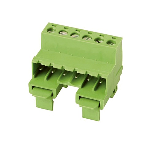 [ASIWJ2EDGRK-5.08-10P] 10 Position DIN Rail Mounted Terminal Block Connector, 5.08mm Spacing, Mounts On Mini 15mm DIN Rail