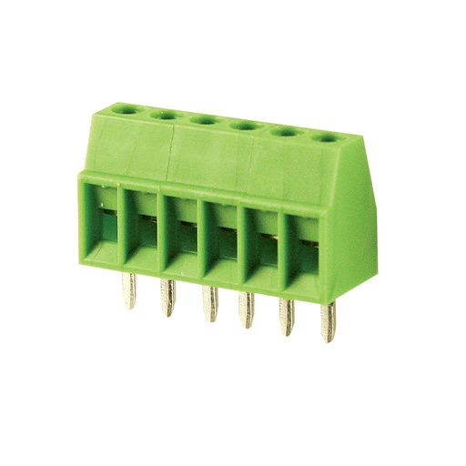 [ASIWJEK254-2.54-10P] 2.54 mm Pitch  Fixed Printed Circuit Board (PCB) Terminal Block, Screw Clamp, 10 Position
