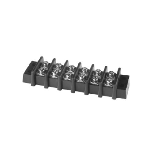 [ASIWJ69M-06P-130] Barrier Terminal Block, 6 Position, Black