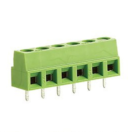 [CIA5-17VE] PCB Fixed Terminal Block, Horizontal Wire Entry, Low Profile, Multi-Position, 5mm, 17 Position