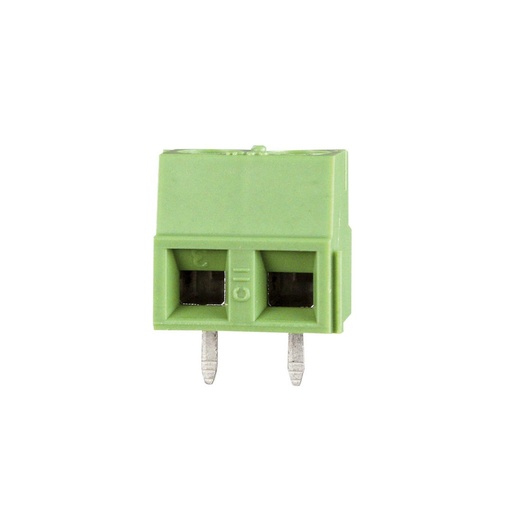 [CII5.08-2VE] 5.08mm Pitch fixed Printed Circuit Board (PCB) terminal block, horizontal Screw Clamp wire entry, low profile, modular interlocking, 2 position