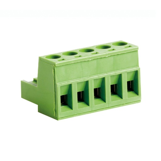 [CPF5.08-5VE] 5 Position Pluggable Terminal Block, Screw Connector Terminal Wiring, 5.08mm Spacing, 24-12 AWG