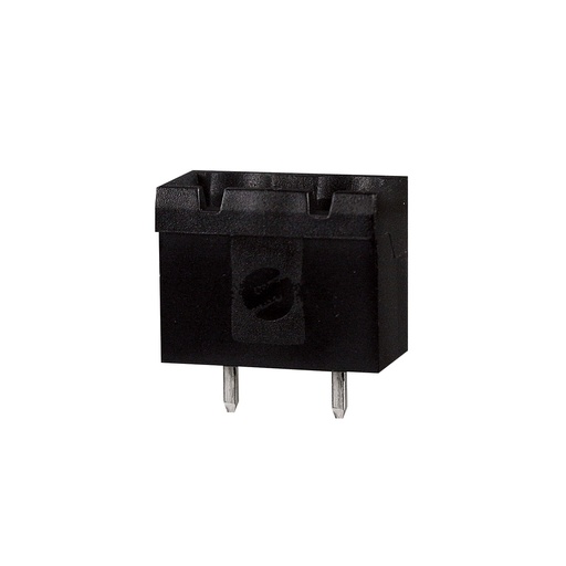 [CPM7.5-2NE] 2 Position PCB Terminal Block Header With Closed Ends, Vertical, 7.5mm Pin Spacing, Polarizing Ribs, Black Housing