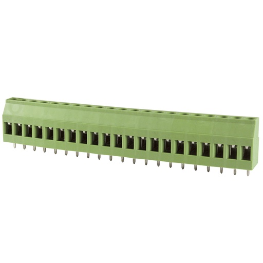 [MRT15P5.08-21VE] 5.08mm, fixed Printed Circuit Board (PCB) terminal block, multi-position, horizontal Screw Clamp wire entry, 21 position