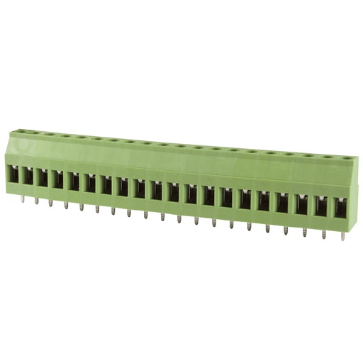 [MRT15P5-20VE] 20 Position PCB Terminal Block, Fixed, Horizontal Screw Clamp