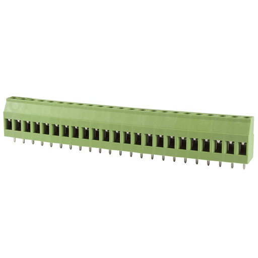 [MRT15P5-23VE] 5mm, Fixed Printed Circuit Board (PCB) terminal block, horizontal Screw Clamp wire entry, 23 position