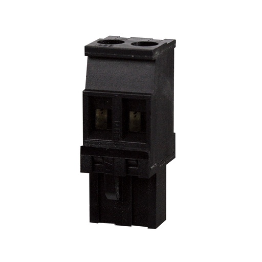 [MRT3P5-2V01NE] 2 Position, Pluggable PCB Terminal Block, 5 mm pin spacing, screw clamps, Black