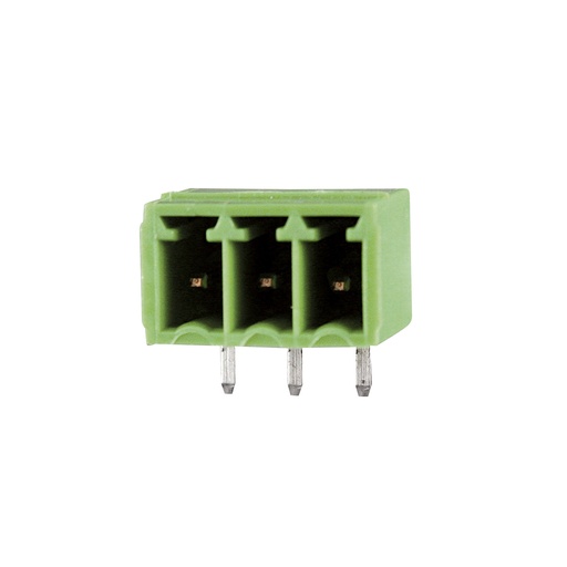 [MRT9P3.5-3SQVE] 3 Position PCB Terminal Block Header, 3.5mm pitch, Horizontal, Green Housing, For Use With 3.5mm High Density Pluggable Terminal Blocks