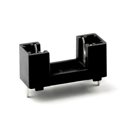 [PTF-78NE] PCB Mount Fuse Holder, Black, 22.6mm Pin Spacing,  5x20mm Glass Fuse, 6.3A, 250VAC