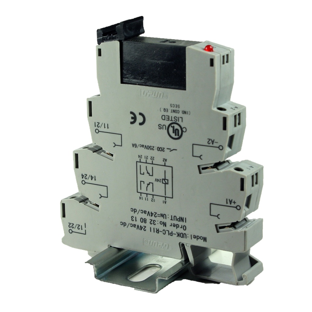 Terminal Block Relay, 24V Relay DIN Rail Mount, DPDT DIN Rail Relay ...