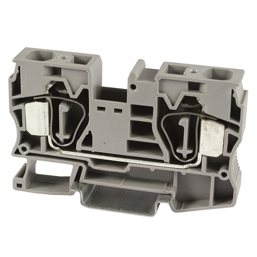 [ASI421006] Spring Terminal Block, Screwless DIN Rail Terminal Block, 12.2mm, 2-Wire, UL 16-4 AWG, 85A, 600V, ASI421006