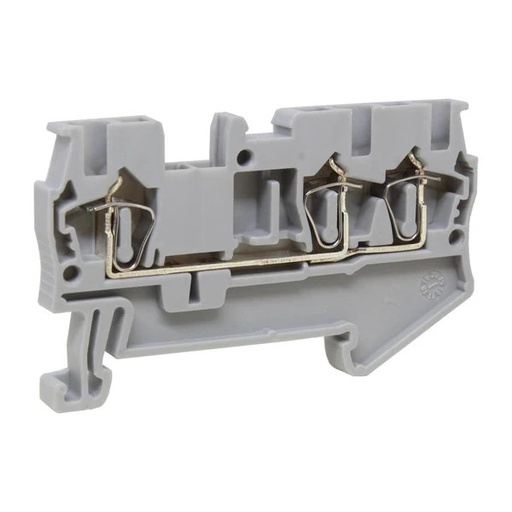 [ASI421028] 3-wire Spring Terminal Block, DIN Rail Mount 3 Wire Screwless Terminal Block,  28-12 AWG, 20A, 600V, ASI421028