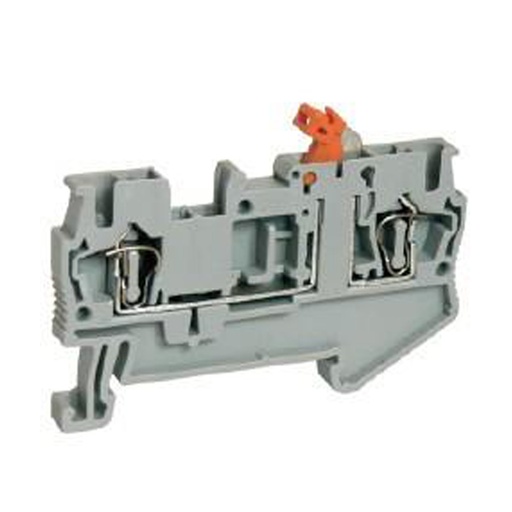 [ASI421035] Knife Disconnect Spring Terminal Block, DIN Rail Mount Screwless Knife Disconnect Terminal Block, 2 Wire, 24-12 AWG, ASI421035