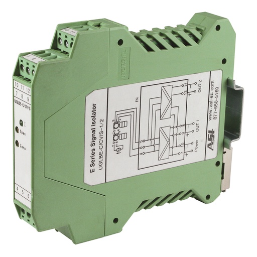 [ASI451145] 4-20mA Signal Splitter | Dual Isolated Outputs | 24V DC Powered | High Accuracy & Fast Response | Din Rail Mount