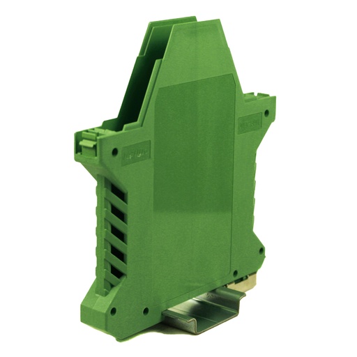 [ASI581001] DIN Rail Electronic Component Housing, DIN Rail Enclosure for PCB, Green, 12.5mm Wide