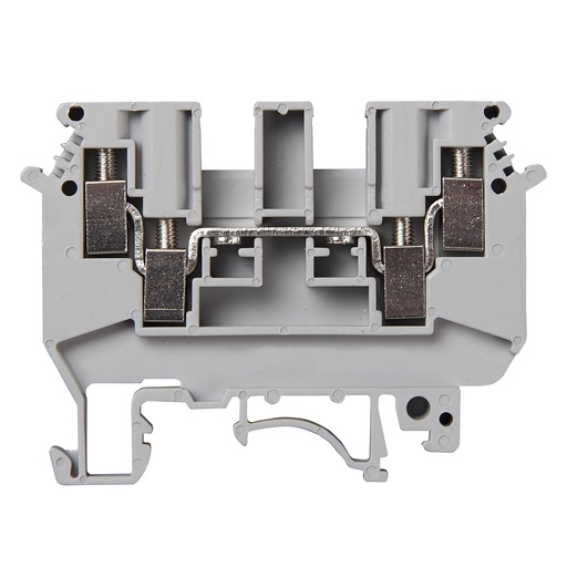 [ASIUDK4] 4 Wire Feed Through Terminal Block, DIN Rail Terminal Block For 4-Wires, 6mm, 30-10 AWG, ASIUDK4