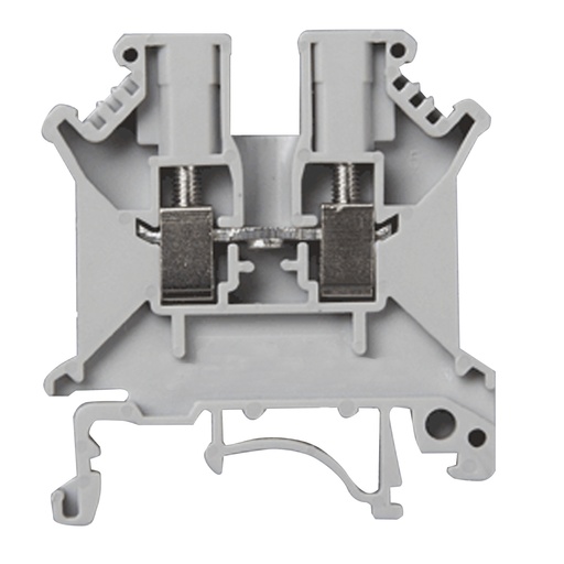 [ASIUK3N] ASI UK3N Feed Through Terminal Block, DIN Rail Screw Terminal Block, 5.2mm Wide, UL Ratings 28-12 AWG, 20 Amp, 600 Volt, ASI UK3N