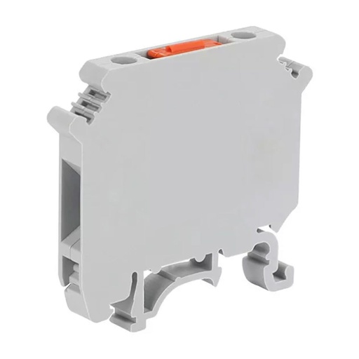 [ASIUK5MTKPP] Knife Disconnect Terminal Block, DIN Rail Mount, Gray Housing With Orange Lever Knife Disconnect, 6.2mm Wide, 22-12 AWG, 600V