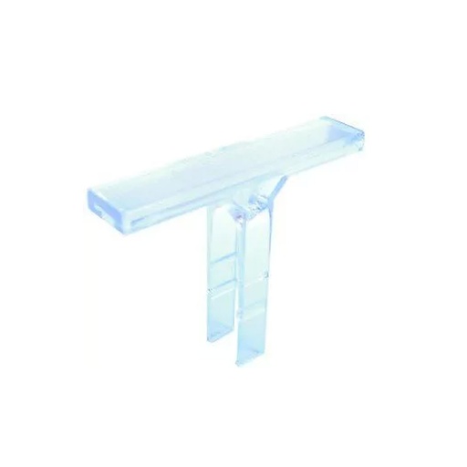 [ASIUKJBJ] DIN Rail Assembly Label Holder, Mounts To DIN Rail End Clamp