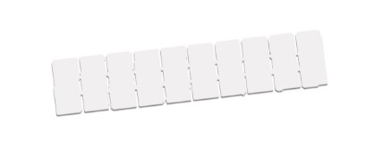 [ASIZB810B] Terminal Block Markers, 8 mm Spacing, 10 position