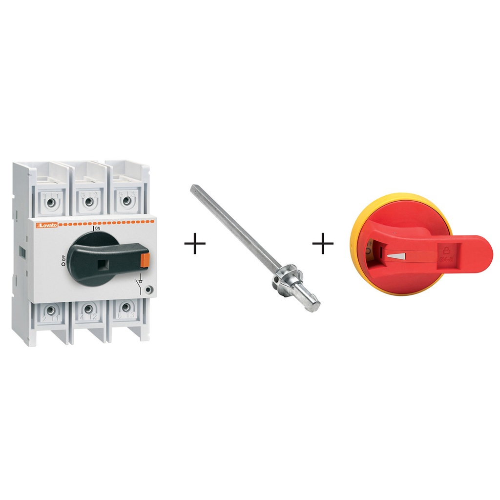 100 Amp Rotary Disconnect Switch With Pistol Grip Handle And 200mm