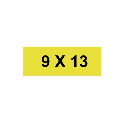 [46410N] Self-Adhesive Precut Labels, 9X35 mm, Yellow