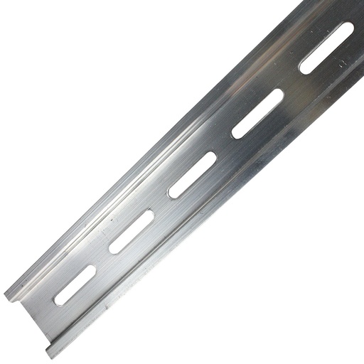 [PR025] 35 x 7.5mm Aluminum Slotted DIN Rail, 1 Meter