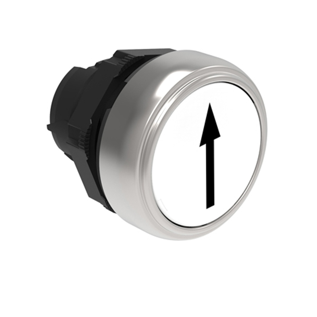 22mm-momentary-push-button-up-or-down-indication-arrow-white-flush