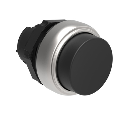 [LPCB202] Plastic Push Button, Momentary, Extended, Black, 22mm