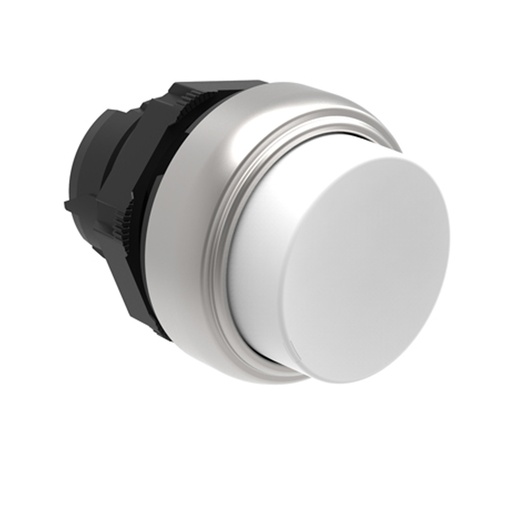 [LPCB208] Plastic Push Button, Momentary, Extended, White, 22mm