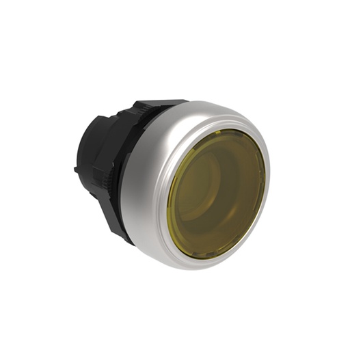 [LPCQL105] Illuminated Push On Push Off Button Swtitch, Flush, YELLOW, 22mm